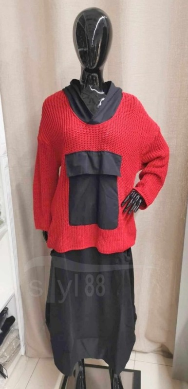Tunika Klokanka červená - Oděvy Tuniky, mikiny, svetry