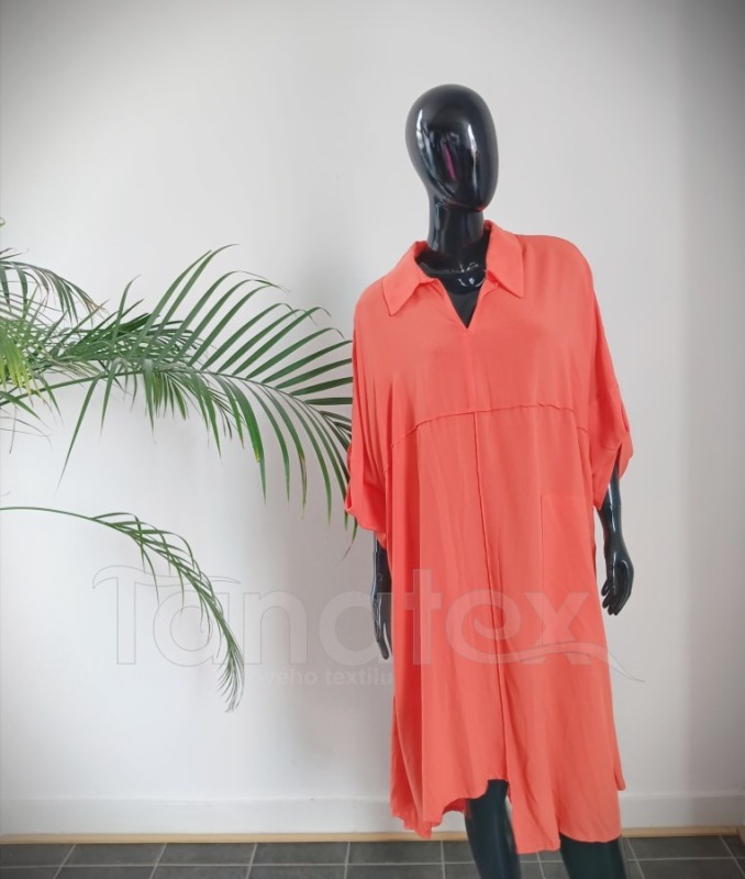 Tlumená Oranž tunika - Oděvy Tuniky, mikiny, svetry