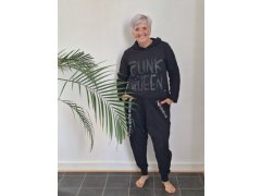 Mikina Punk queen černá