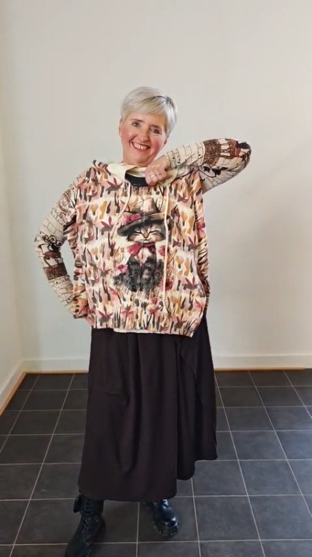 Kočička Svetřík + podzimní barvy svetřík - Oděvy Tuniky, mikiny, svetry