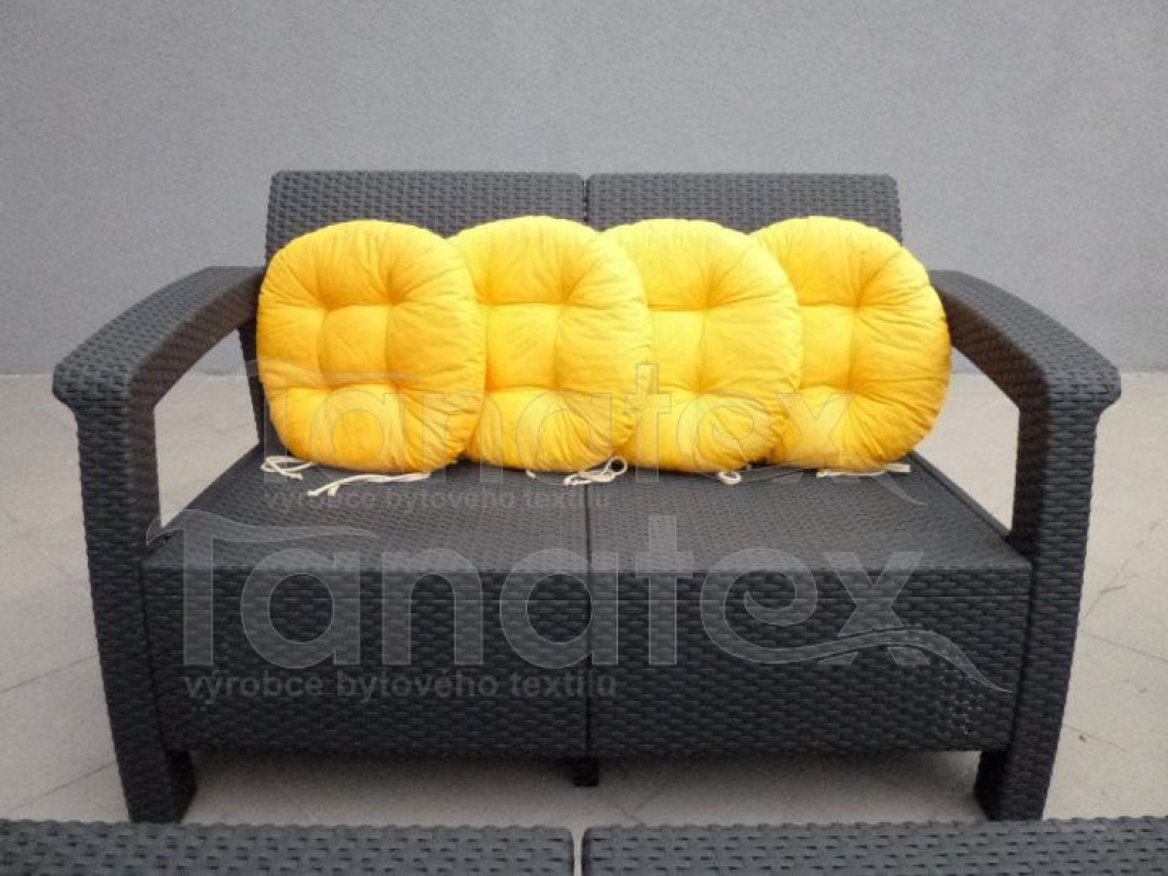 Sedák Kulatý - žlutý - Posezení Sedáky sedák kulatý