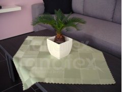 Ubrus Tkané kostky - olivové