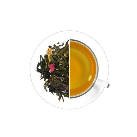 Jasmín - ostružina - zelený,aromatizovaný - Čaje Zelené čaje