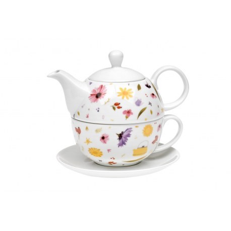 Česká louka – fine bone china tea for one - Čajové a kávové nádobí Čajové soupravy