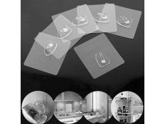 10 ks přilnavých háčků bez vrtání 10