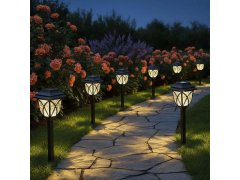 2 ks LED solární lampa na zahradu 12