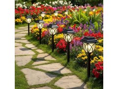 2 ks LED solární lampa na zahradu 14