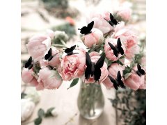 3D motýlci na zeď - černá 6