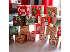 Adventní kalendář - plnitelné krabičky 24 ks 8