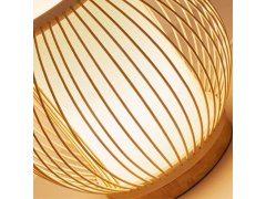 Bambusová stolní lampa s LED žárovkou 3