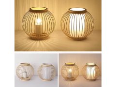 Bambusová stolní lampa s LED žárovkou 5