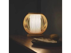 Bambusová stolní lampa s LED žárovkou 9