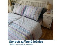 Bavlněné povlečení - pastelové pruhy 3