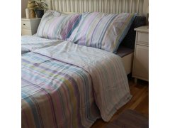 Bavlněné povlečení - pastelové pruhy 6