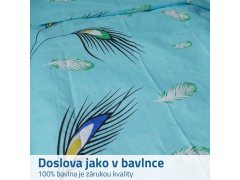 Bavlněné povlečení - paví peří 2