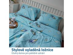 Bavlněné povlečení - paví peří 3