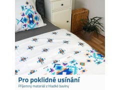 Bavlněné povlečení - tyrkysové ornamenty 2