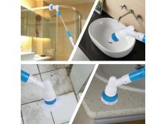 Bezdrátový čistící kartáč + 3 nástavce, prodlužovací rukojeť 2