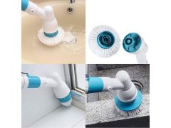 Bezdrátový čistící kartáč + 3 nástavce, prodlužovací rukojeť 4