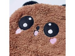 Čepice s&nbsp;nákrčníkem medvídek s&nbsp;ušima - hnědá 2