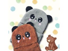 Čepice s&nbsp;nákrčníkem medvídek s&nbsp;ušima - hnědá 5