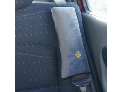 Cestovní polštář do auta na pás - šedivý 8