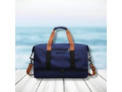 Cestovní taška s popruhem - modrá