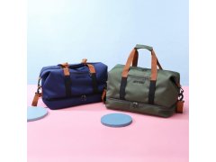 Cestovní taška s popruhem - modrá 5