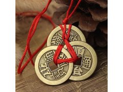 Čínská mince štěstí - talisman bohatství a prosperity 9