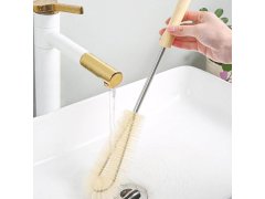 Čistící kartáč na lahve s dřevěnou rukojetí 6