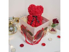 Dárková krabička 22 cm - valentýnská růže 6
