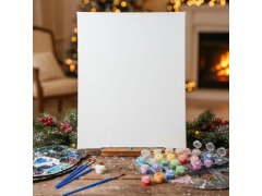 Dárková sada na malování - plátno 50x40 cm, sada barev a&nbsp;štětce