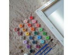 Dárková sada na malování - plátno 50x40 cm, sada barev a&nbsp;štětce 3