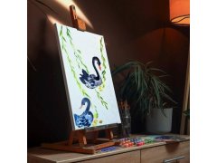 Dárková sada na malování - plátno 50x40 cm, sada barev a&nbsp;štětce 4