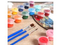 Dárková sada na malování - plátno 50x40 cm, sada barev a&nbsp;štětce 5