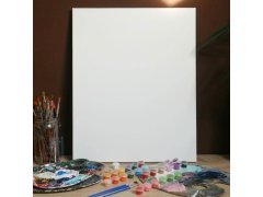 Dárková sada na malování - plátno 50x40 cm, sada barev a&nbsp;štětce 9