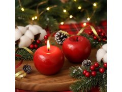 Dárková svíčka jablko 2 ks 10