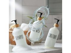 Dávkovače do koupelny na šampon, kondicionér a&nbsp;sprchový gel 6