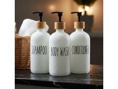 Dávkovače do koupelny na šampon, kondicionér a&nbsp;sprchový gel 7