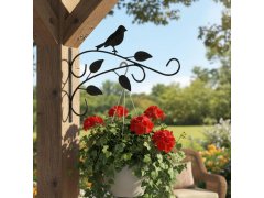 Dekorativní kovový držák na závěsné květináče 13