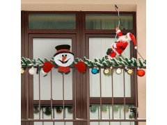 Dekorativní sněhulák na plot 5