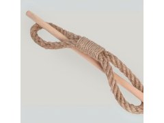 Dekorativní spona na závěs lano - hnědé 3