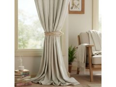 Dekorativní spona na závěs lano - hnědé 4