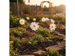 Dekorativní zápich do zahrady/květináče kopretina 10 ks 4