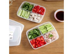 Dělená dóza na potraviny se 4 oddíly + víčko