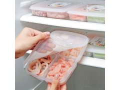 Dělená dóza na potraviny se 4 oddíly + víčko 5