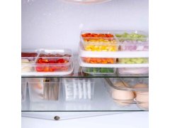 Dělená dóza na potraviny se 4 oddíly + víčko 6