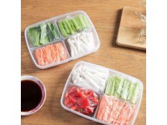 Dělená dóza na potraviny se 4 oddíly + víčko 9