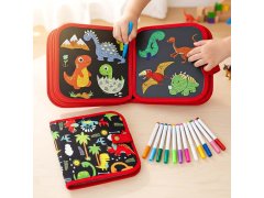 Dětská kreslící knížka s&nbsp;fixy - dinosauři