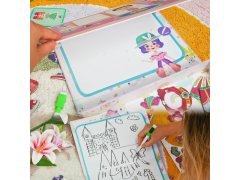 Dětská magnetická hra v&nbsp;kufříku oblékání panenek 10